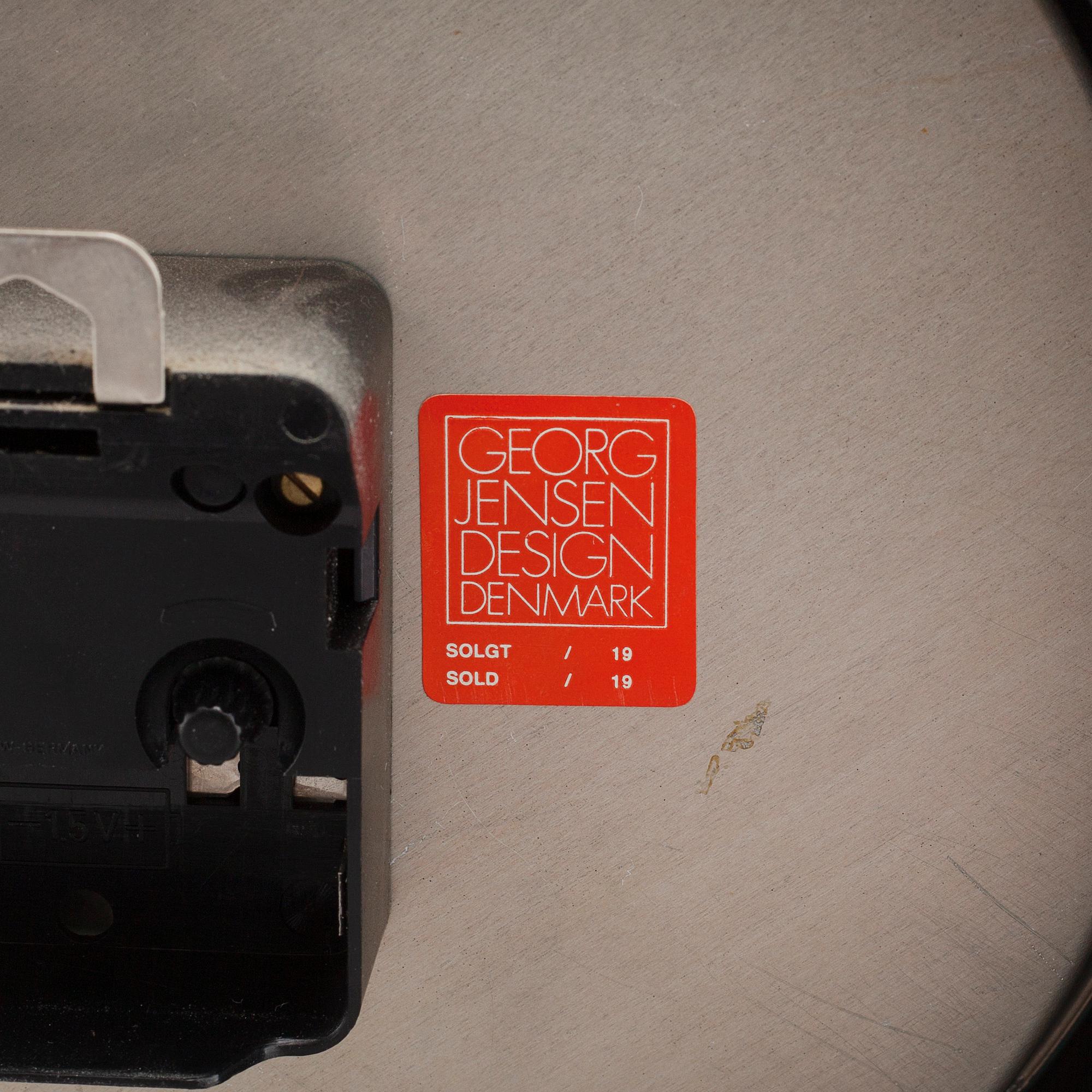 A wall clock from Georg Jensen, 21th century.