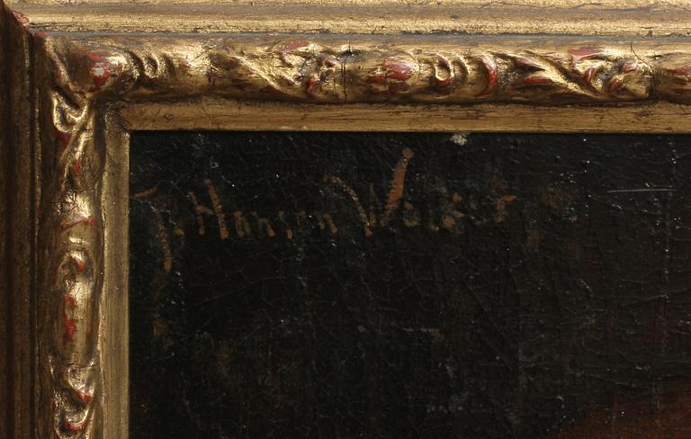 JOHN HANSON WALKER, olja på uppklistrad duk, sign.