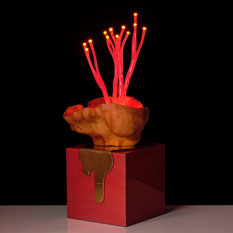 Aia Jüdes, a unique "Vril" lamp/light object, 2020.
