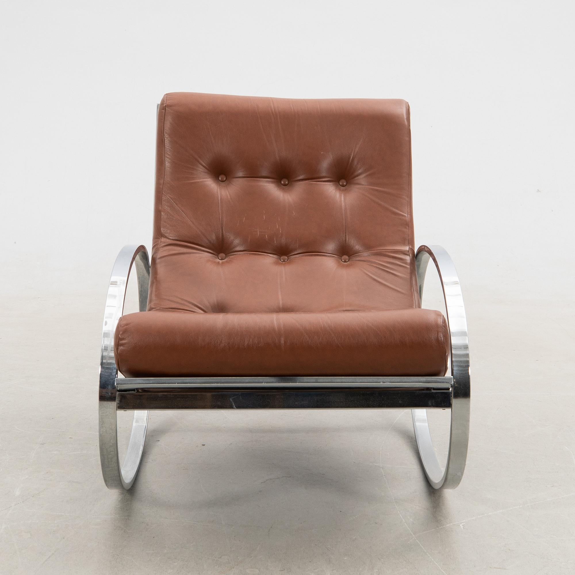 Renato Zevi, Rocking chair, "Ellipse", 1960s/70s.