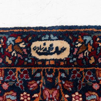 A semi-antique Yesd, south Yesd, c. 206 x 136 cm.