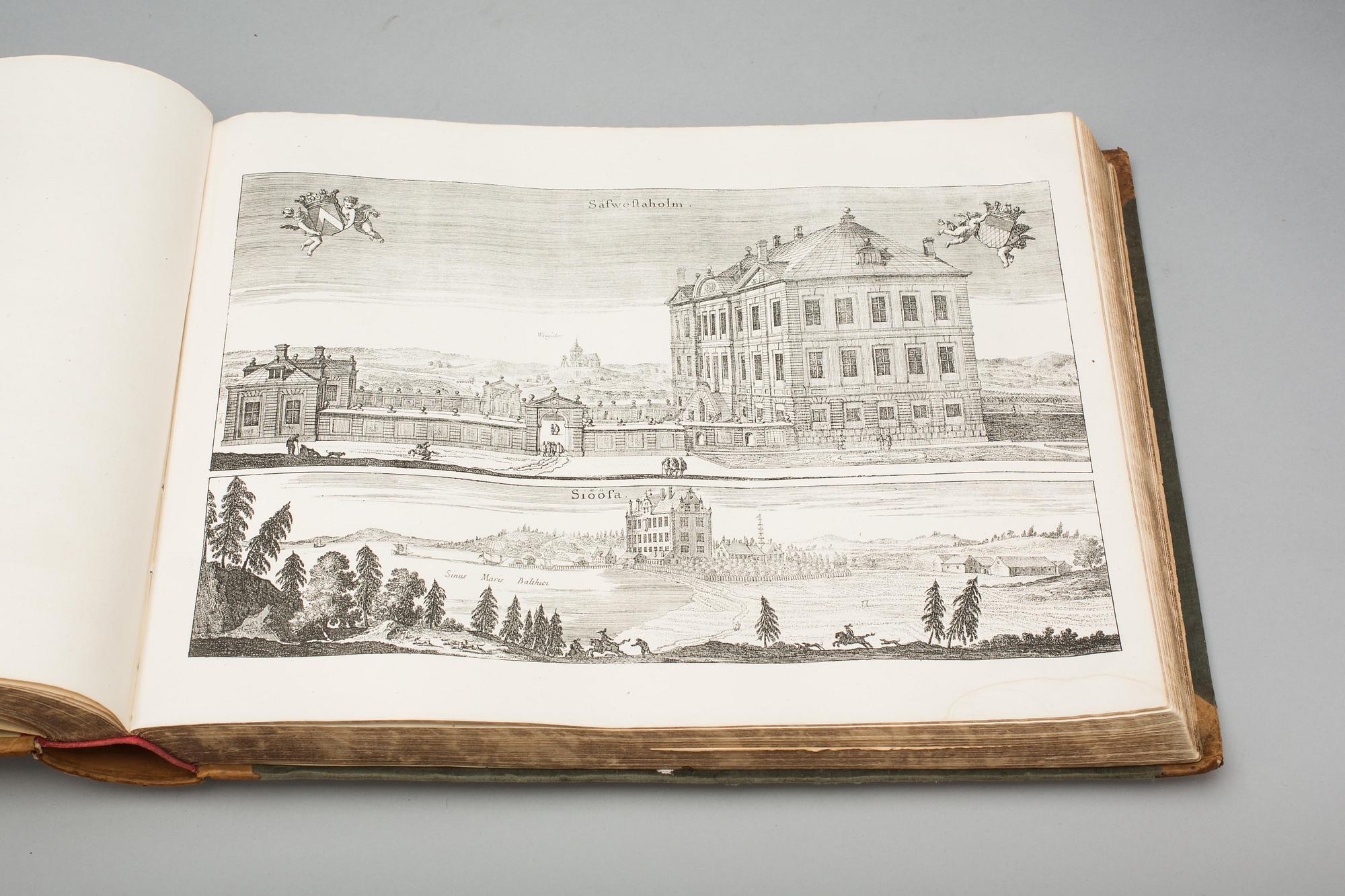 BOK, "Suecia Antiqua et Hodierna", Erik Dahlberg. 1800-tal.