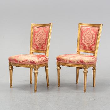 A pair of Gustavian chairs, second half of the 18th Century.