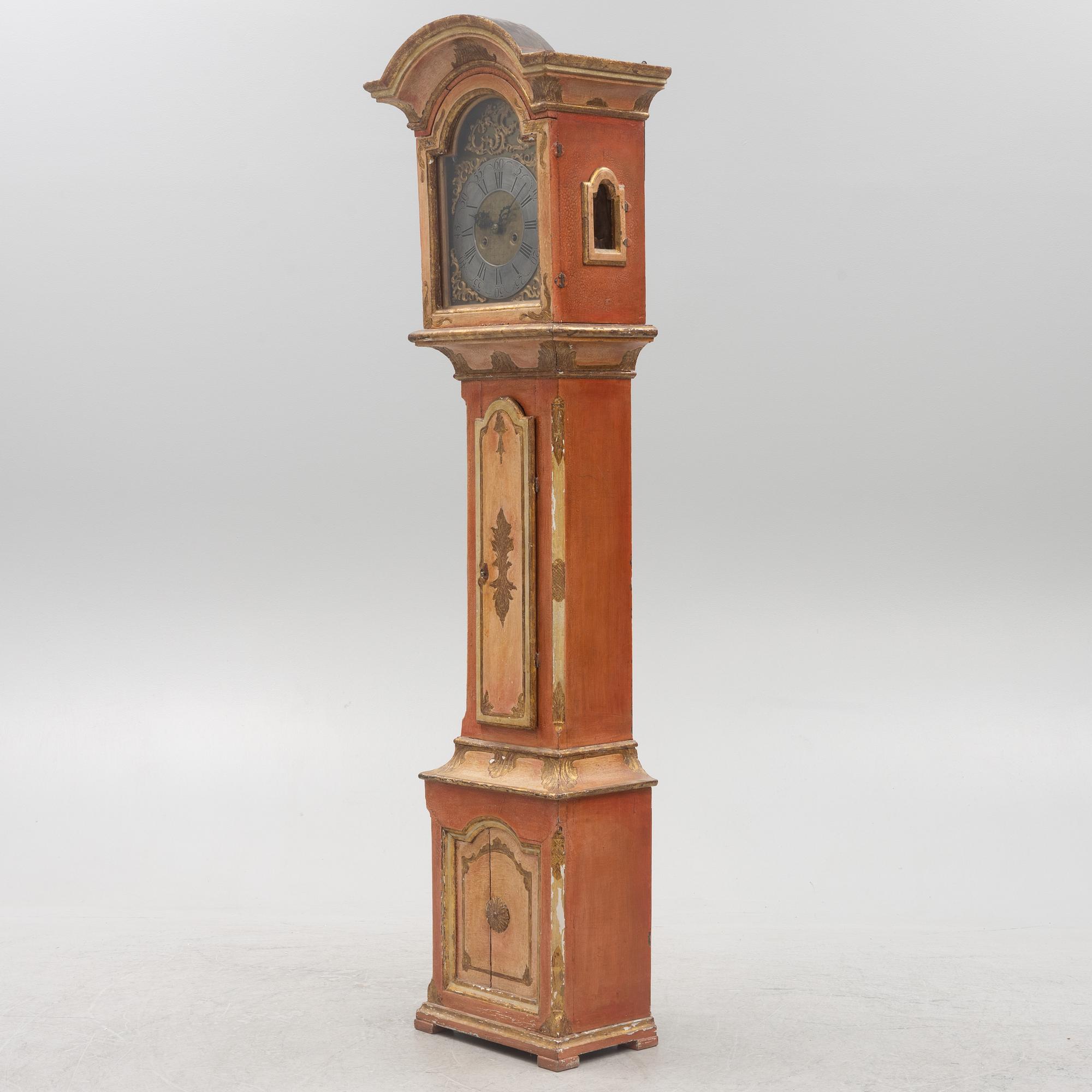 A 18th century longcase clock.