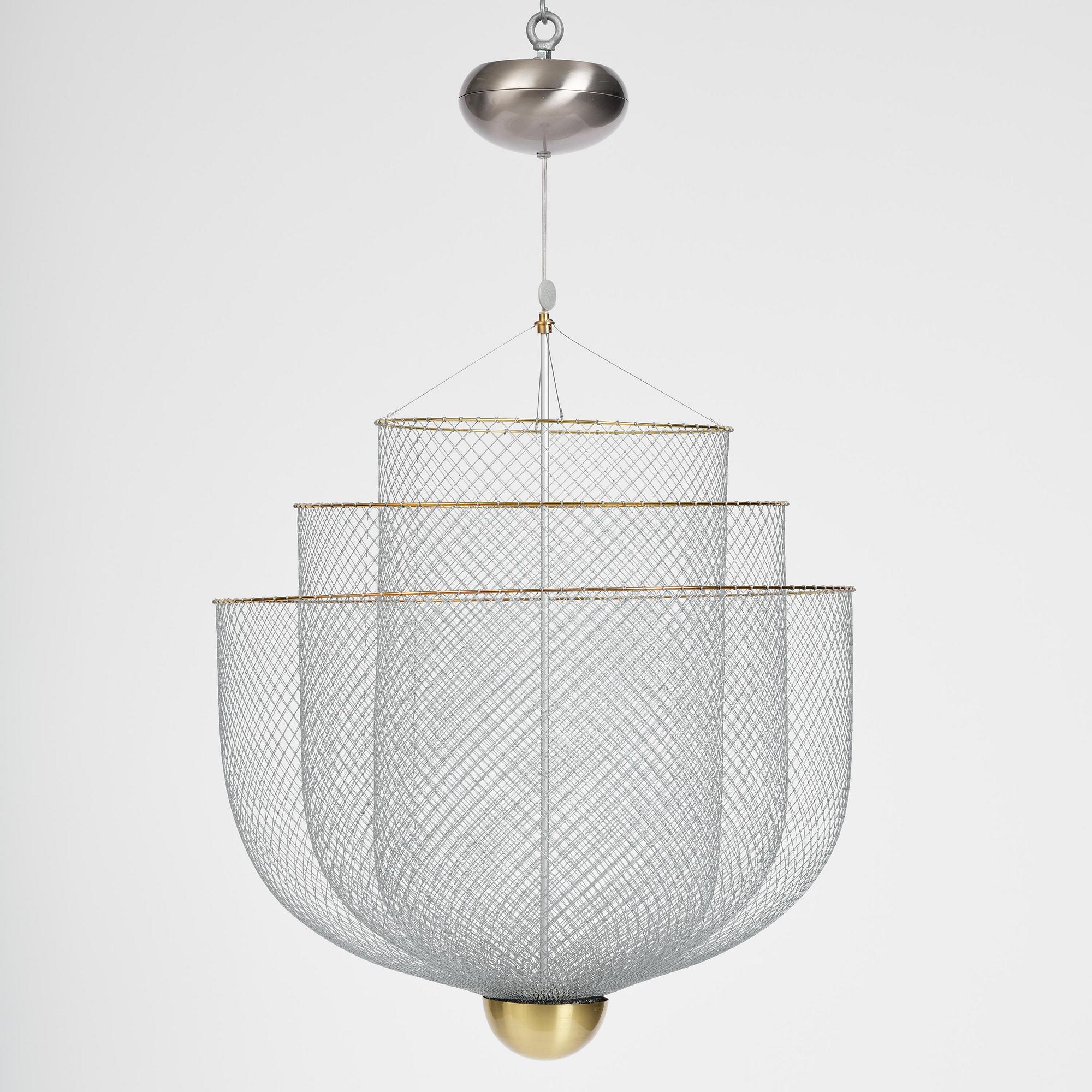 Rick Tegelaar, a "Meshmatics" ceiling lamp, Moooi, Netherlands, post 2016.