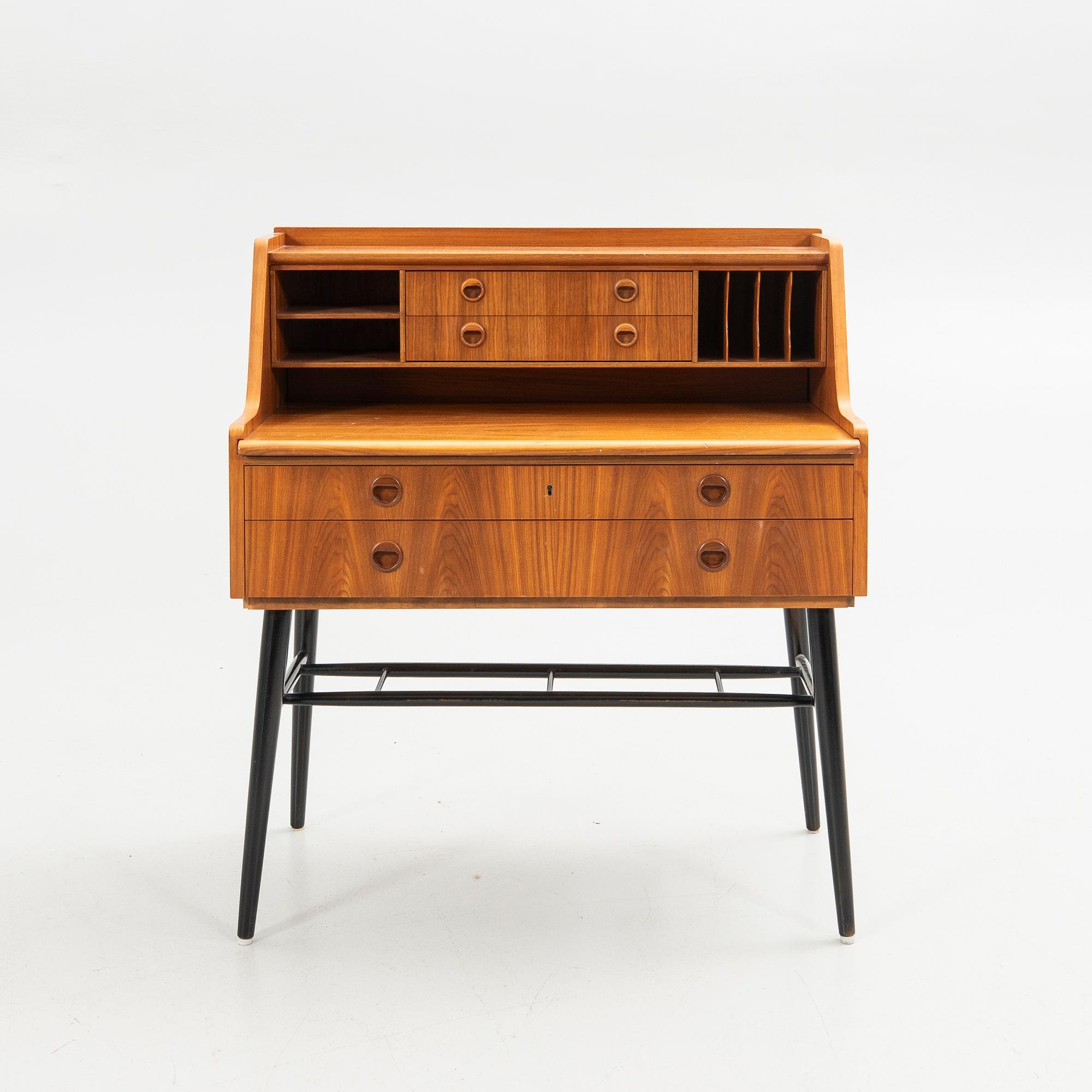 Sekretär, teak, 1960-tal.
