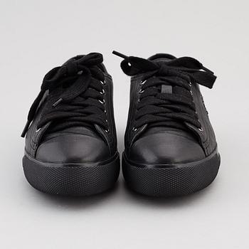PRADA, two pairs of leather sneakers, size 35,5.