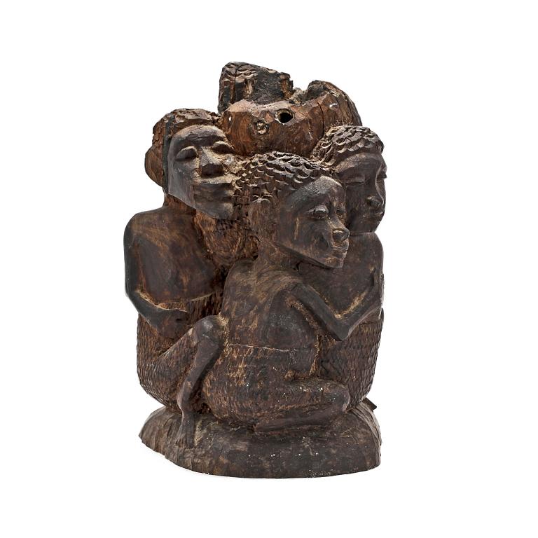 SKULPTUR, trä, Afrika 1900-tal.