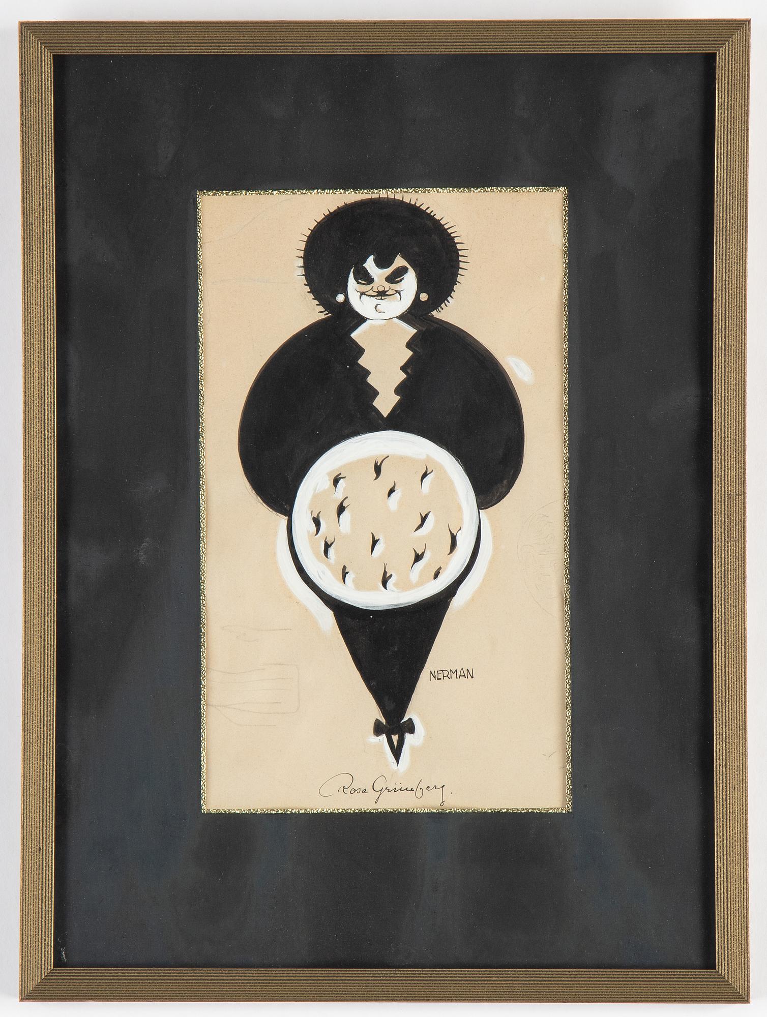 Einar Nerman, ink, signed.