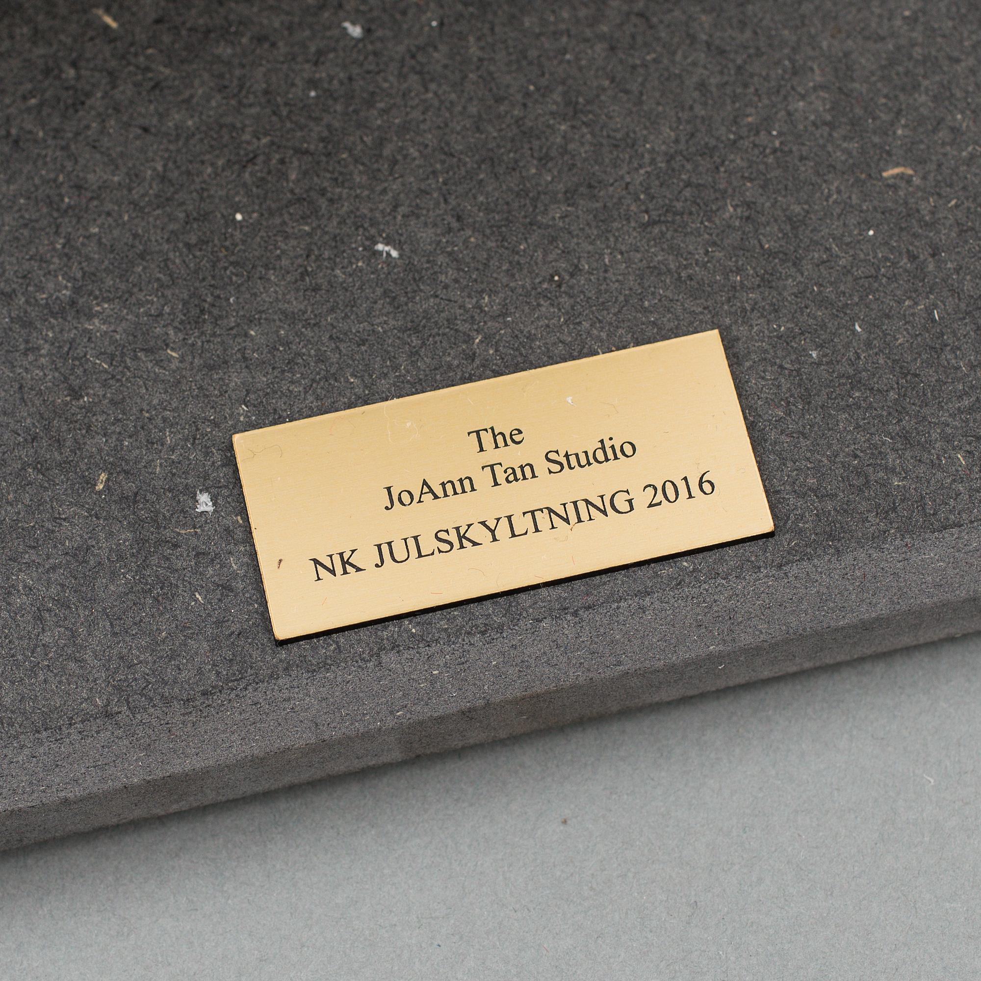 A large mushroom made by JoAnn Tan Studio for NK 2016.