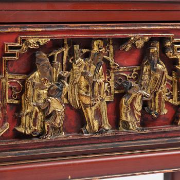 A mirror and chest of drawers from  Carl Johansons Möbleringsaffär, Stockholm, 1920's/30's.