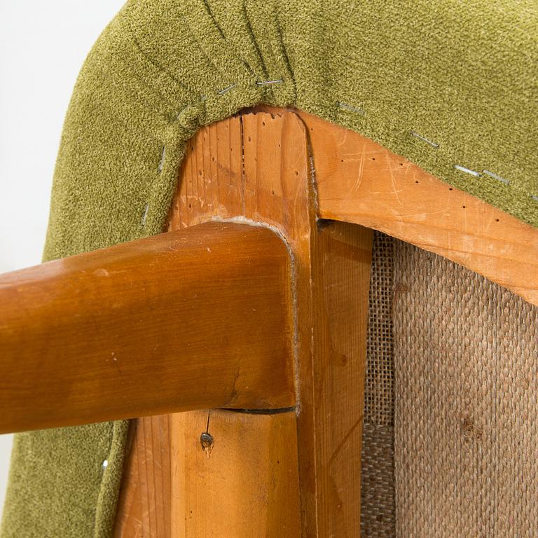 Carl Gustaf Hiort af Ornäs, sohva, "Kim", Puunveisto Oy - Träsnideri Ab, 1940-luvun puoliväli.