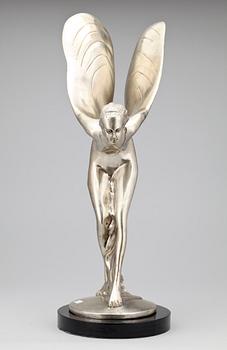 SKULPTUR, försilvrad mässing, 1900-tal.