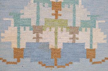 Ingegerd Silow, flatweave carpet, mid-20th century, circa 202 x 138 cm.
