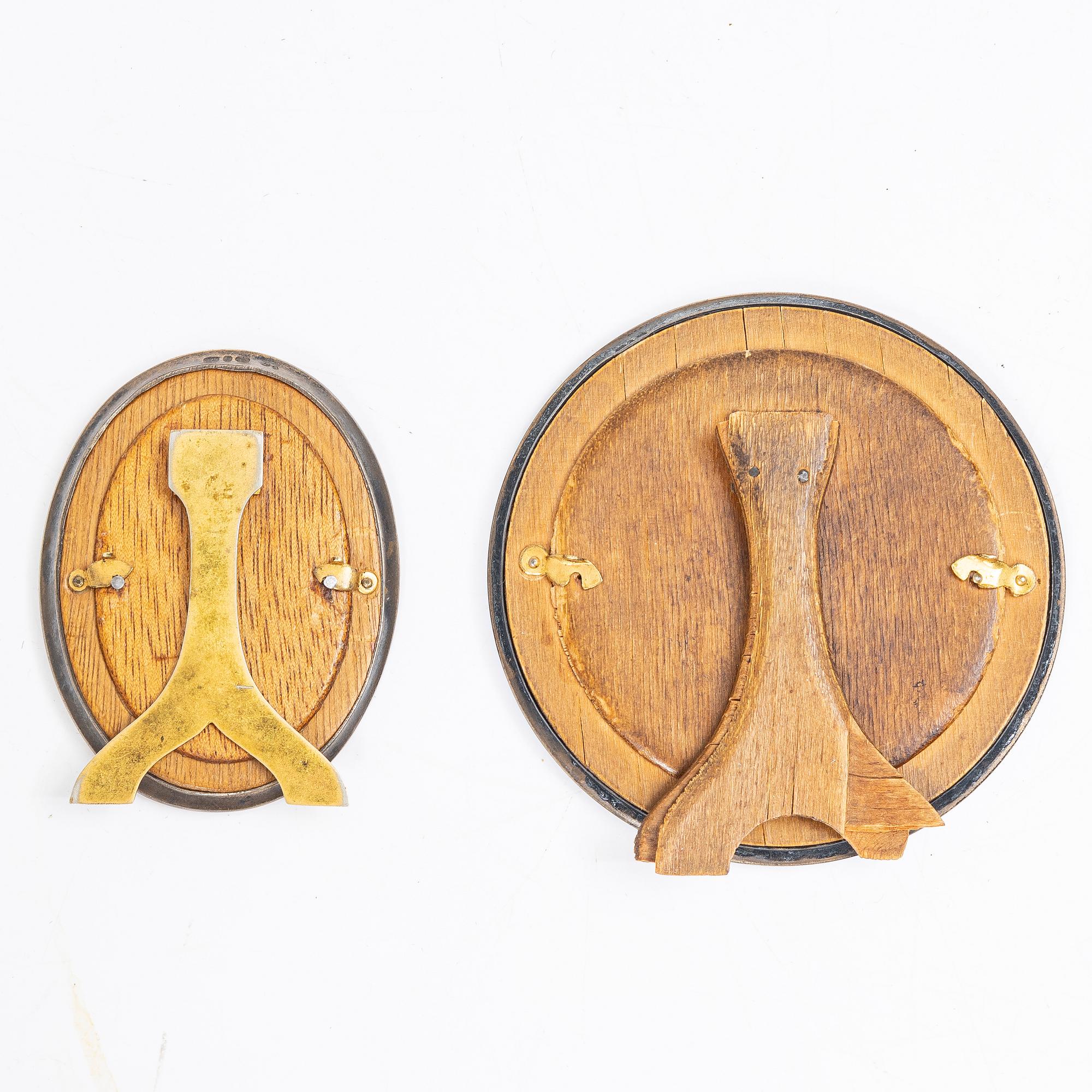 Two sterling Silver Guilloche Enamel frames, marks of David Andersen, Oslo Norway early 20th century.