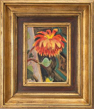 Isaac Grünewald, Still Life with Dahlia.