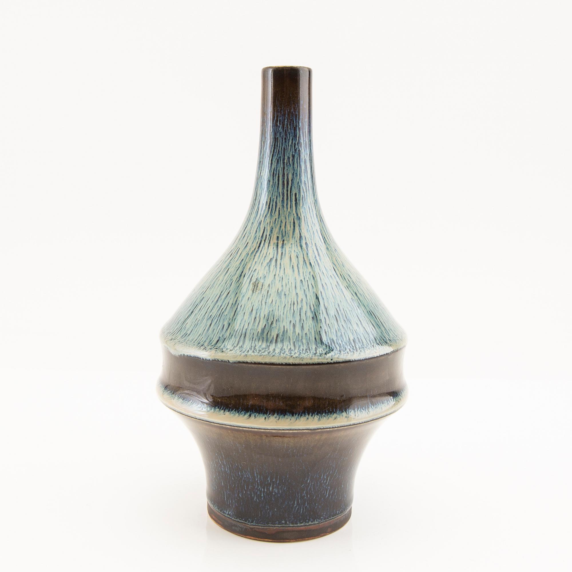 Carl-Harry Stålhane, unique vase Rörstrand stoneware.