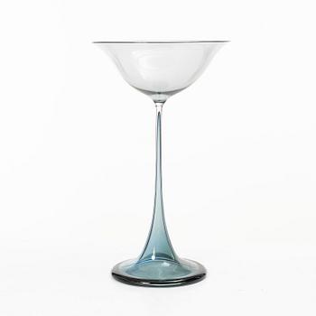 Nils Landberg, a tulip glass, Orrefors Expo, 1957.