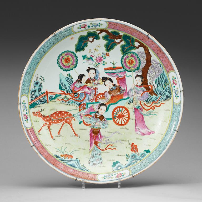 FAT, porslin. Sen Qingdynasti, med Qianlongs märke (1644-1912).