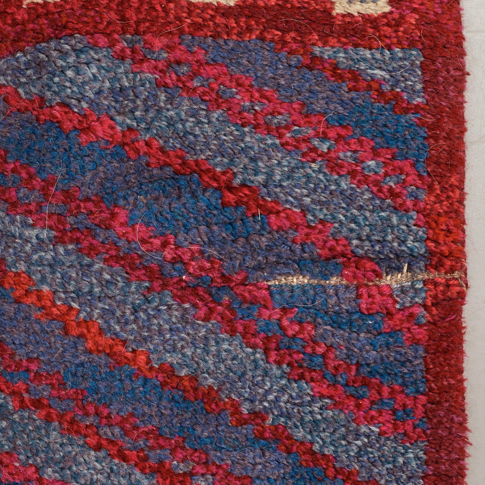 Marianne Richter, matto, "Fläkten", knotted pile, ca 497-498,5 x 367-372 cm, signed AB MMF MR.