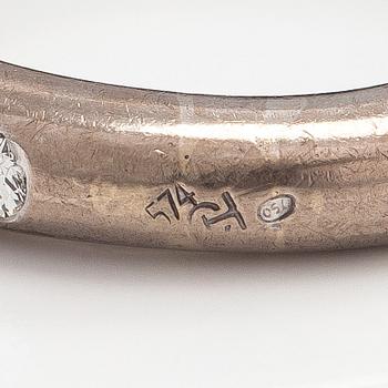 Ring, briljantslipade diamanter, 18K vitguld.