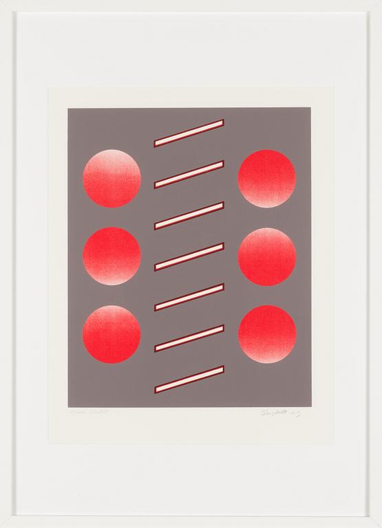 Juhana Blomstedt, serigraphy, signed and dated -69, marked epreuve d'artiste.