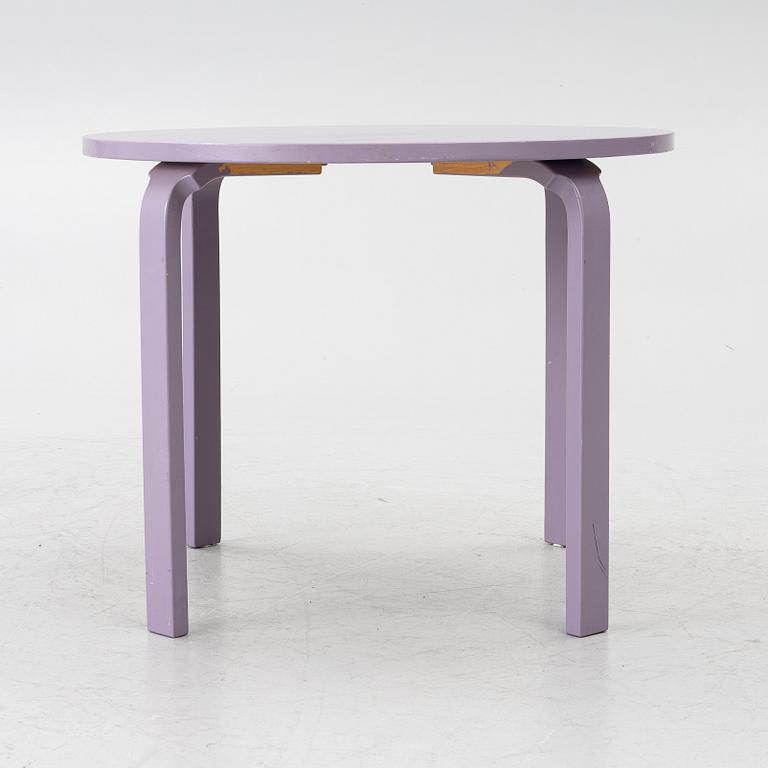 Table, Gärsnäs, and a pair of No. 65 children's chairs by Alvar Aalto.