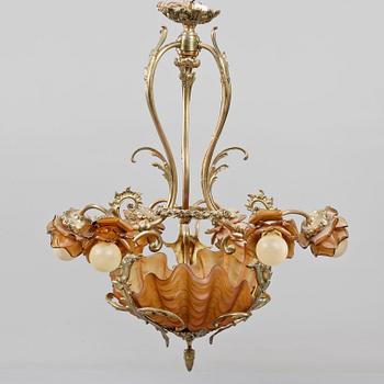 LJUSKRONA, rokokostil, 1900-talets andra hälft. Höjd 75 cm.