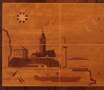 Otto Schulz, a bar cabinet, 'Göta kanal', Boet, Gothenburg, 1940s.