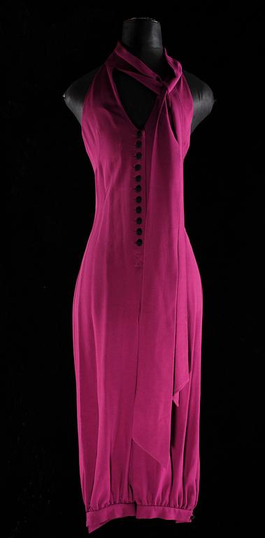 A plum-coloured jumpsiut by Biba.