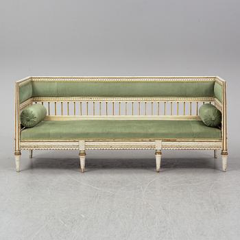 An early 19th century late Gustavian sofa.