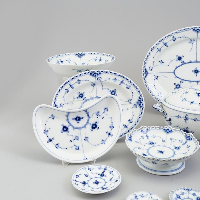 A 144 piece porcelain service 'Musselmalet', Royal Copenhagen, Denmark.