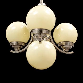 An art deco ceiling light, 1930's.
