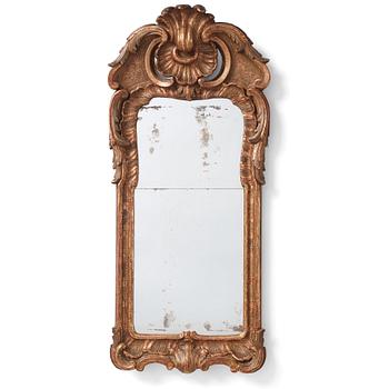 77. A Swedish rococo mirror.