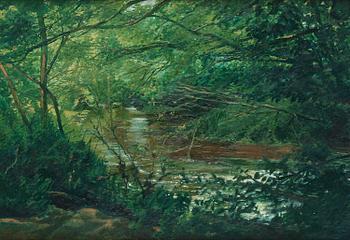 805. Gerhard Nordström, Verdure by the river.