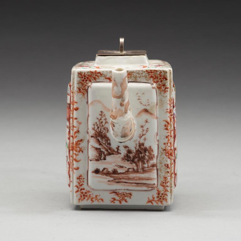 A large famille rose punch pot, Qing dynasty, Qianlong (1736-95).