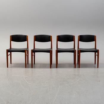 Four 1960´s chairs by Glostrup Møbelfabrik, Denmark.