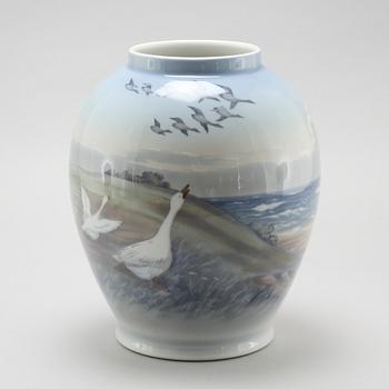 A porcelain vase from Royal Copenhagen, Denmark, second half of the 20th century.