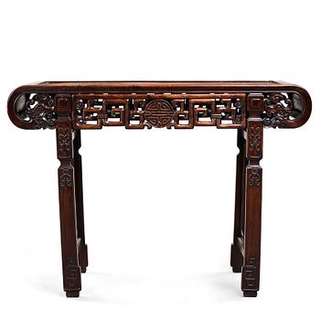 537. A hardwood altar table, early 20th Century.