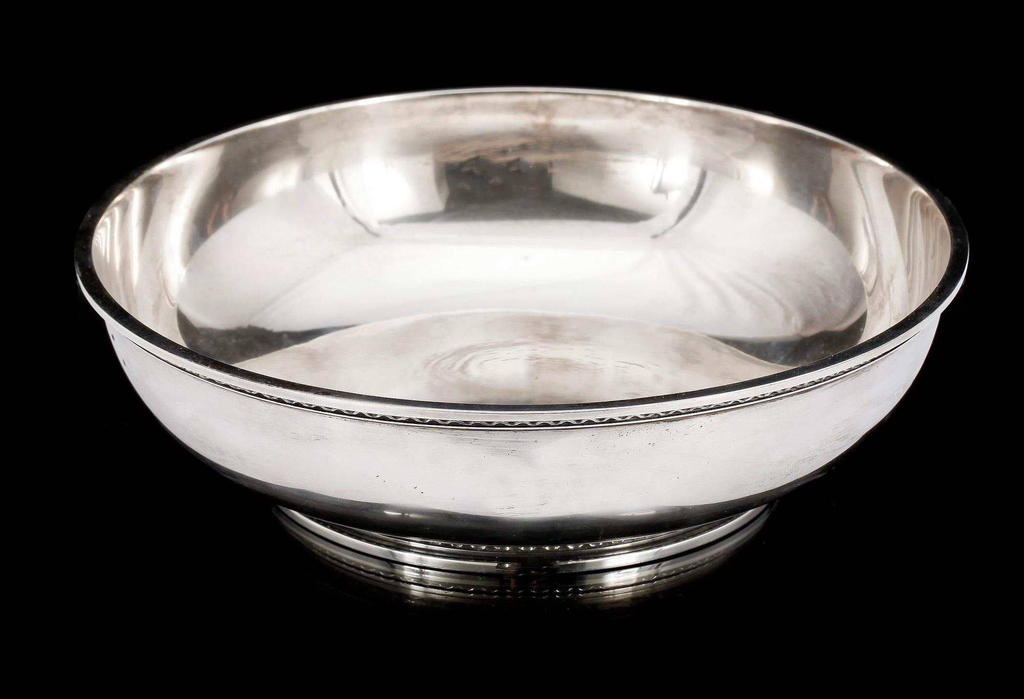 SKÅLFAT, silver, Atelier Borgila, Stockholm, 1966. Ca 430 gr.