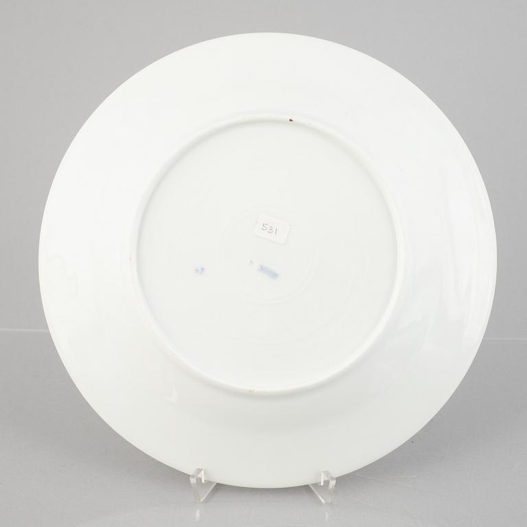 A 'Blue Fluted Plain' porcelain plate, Royal Copenhagen, 19th century.