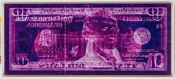 David LaChapelle, "Negative Currency: Ten Dollar Bill Used As Negative", 1990 - 2008.