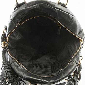 Prada, Väska "Cervo Patch Bauletto Fringe Bag".