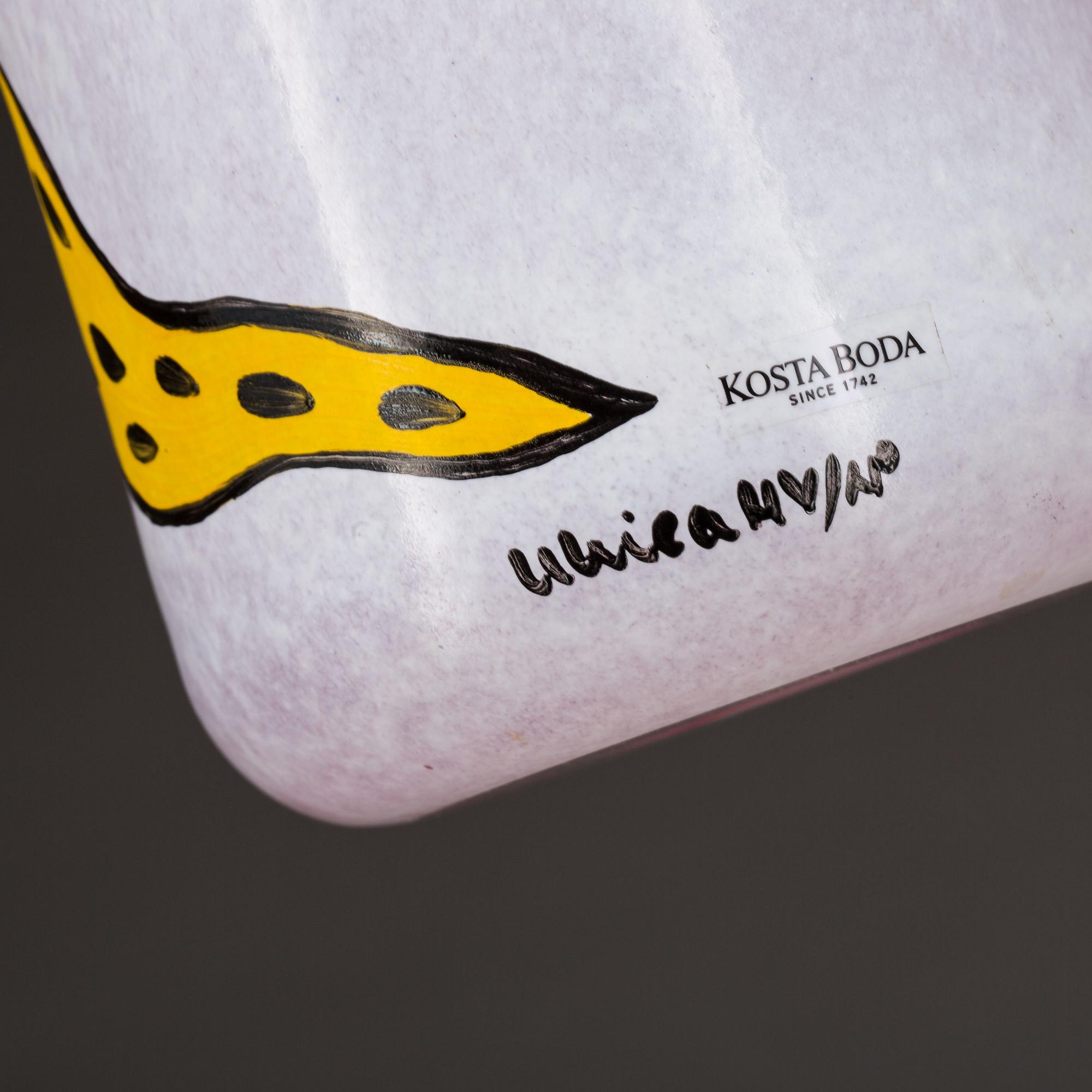 VAS, glas, Ulrica Hydman Vallien, Kosta Boda. 1900-talets andra hälft.