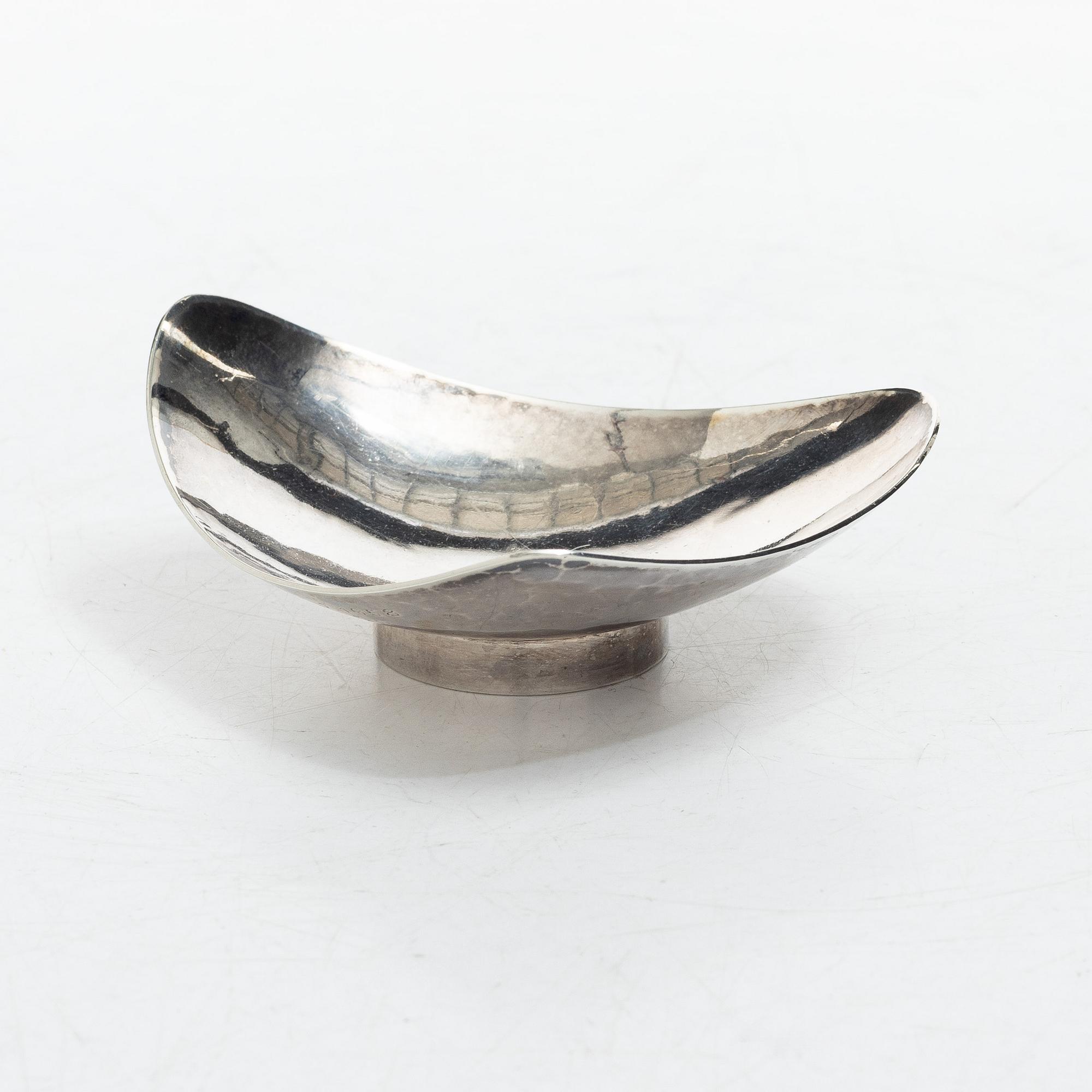 Rey Urban, Ashtray, sterling silver, Stockholm 1956.