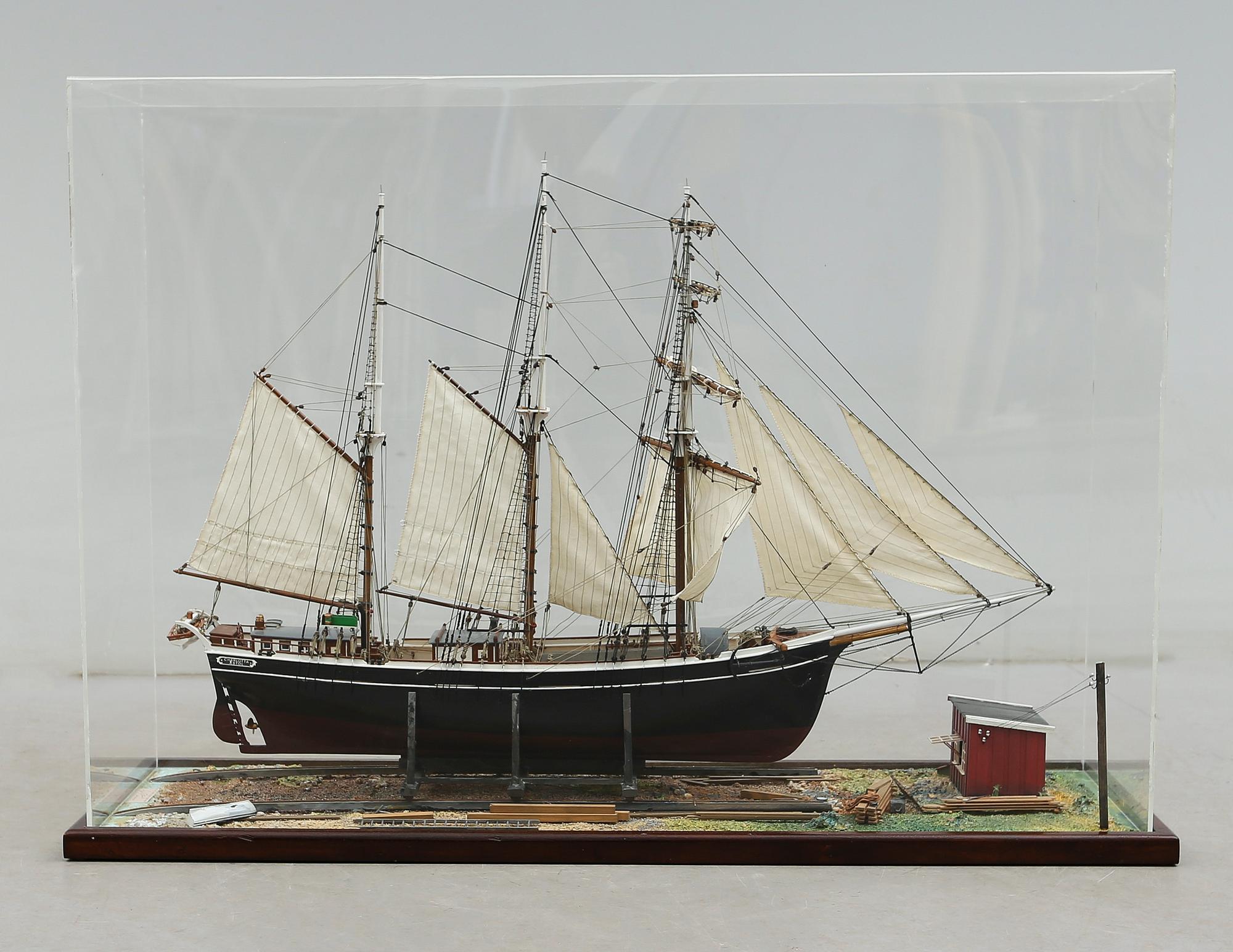 MODELLFARTYG, "Charlotta, Åstol", Åke Wistrand, 1980-84.