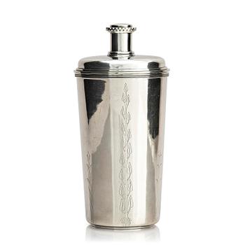 459. Atelier Borgila, cocktailshaker, sterling silver, design Erik Fleming, Stockholm 1949.
