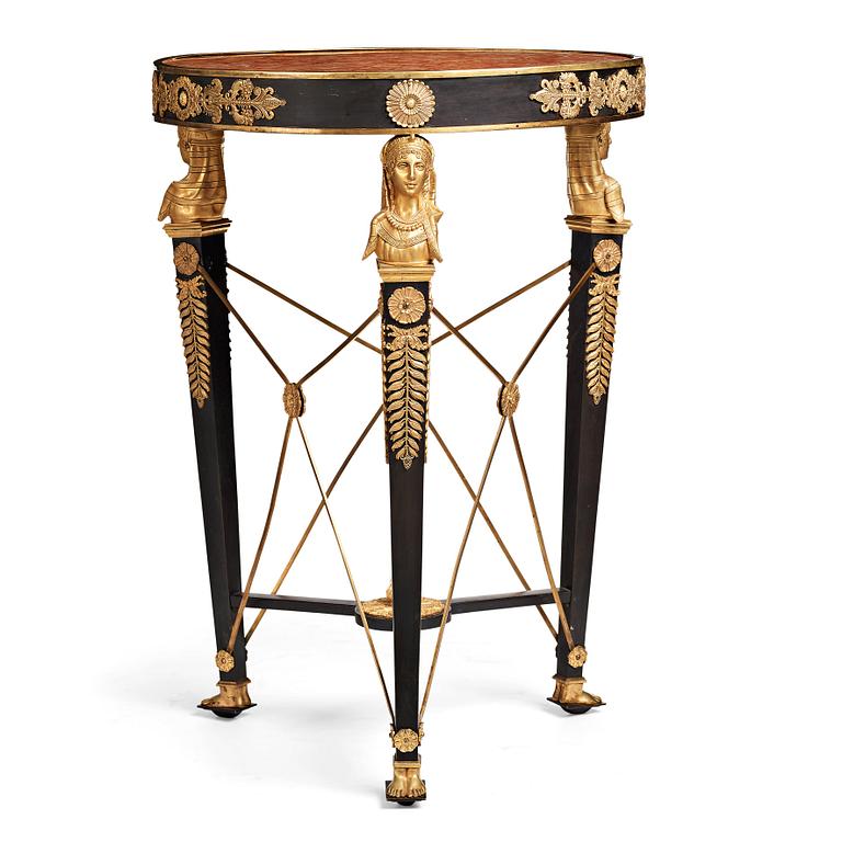 An Empire-style table, second part of the 19th century.
