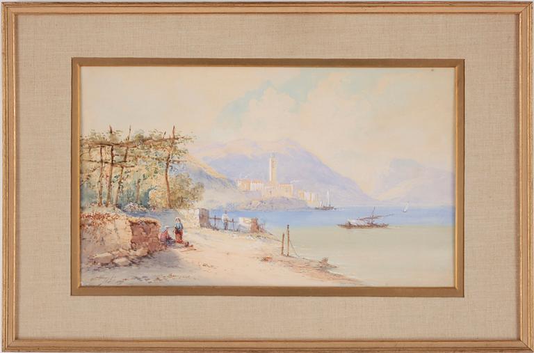 OKÄND KONSTNÄR, akvarell på papper, otydl sign, 1900-tal.