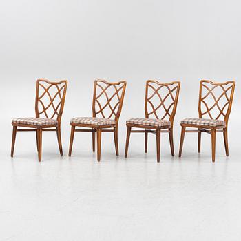Bertil Fridhagen, a set of four 'Hans' Swedish Modern chairs, Svenska Möbelfabrikerna Bodafors, mid 20th Century.